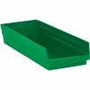 Partners Brand 23 5/8" X 8 3/8" X 4" Plastic Shelf Bin Box, Green, 6/Case -ORGANIZTIONAL STORAGE Sales unnamed file 691