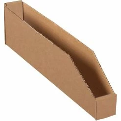 Partners Brand Open Top Bin Boxes, 2" X 18" X 4-1/2", Kraft, 50/Bundle (BINBWZ218K)