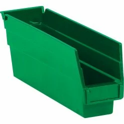 Partners Brand 11 5/8" X 2 3/4" X 4" Plastic Shelf Bin Quill Brand, Green, 36/Case