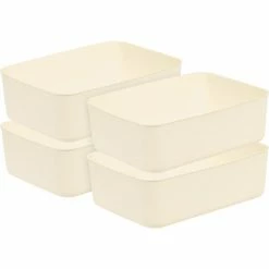 IRIS Open Lid Storage Bin, Off-White, 4/Pack (552112) -ORGANIZTIONAL STORAGE Sales unnamed file 707