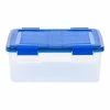 Iris WeatherPro 30.5 Qt. Latch Lid Storage Bin, Clear/Blue (500200) -ORGANIZTIONAL STORAGE Sales unnamed file 727