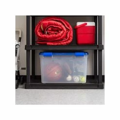 Iris WeatherPro 74 Qt. Latch Lid Storage Bin, Clear/Blue (500204) -ORGANIZTIONAL STORAGE Sales unnamed file 741