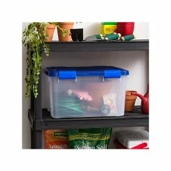 Iris Element-Resistant 55.7 Qt. Latch Lid Storage Bin, Clear/Blue (500201) -ORGANIZTIONAL STORAGE Sales unnamed file 757