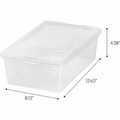 Iris 6 Qt. Snap Lid Storage Tote, Clear, 10/Pack (500074) -ORGANIZTIONAL STORAGE Sales unnamed file 760