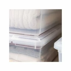 Iris 6 Qt. Snap Lid Storage Tote, Clear, 10/Pack (500074) -ORGANIZTIONAL STORAGE Sales unnamed file 762
