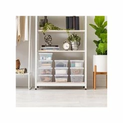 Iris 6 Qt. Snap Lid Storage Tote, Clear, 10/Pack (500074) -ORGANIZTIONAL STORAGE Sales unnamed file 764