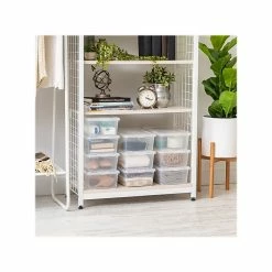 Iris 6 Qt. Snap Lid Storage Tote, Clear, 10/Pack (500074) -ORGANIZTIONAL STORAGE Sales unnamed file 765