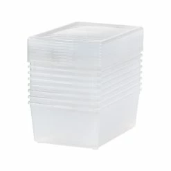 Iris 13.5 Qt. Snap Lid Storage Tote, Clear, 8/Pack (500075) 10 Iris 13.5 Qt. Snap Lid Storage Tote, Clear, 8/Pack (500075) -ORGANIZTIONAL STORAGE Sales unnamed file 774