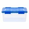 Iris Element-Resistant 18.4 Qt. Latch Lid Storage Bin, Clear/Blue (500199) -ORGANIZTIONAL STORAGE Sales unnamed file 784