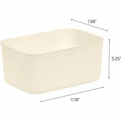 Iris Open Lid Storage Bin, Off-White, 4/Pack (552111) -ORGANIZTIONAL STORAGE Sales unnamed file 803