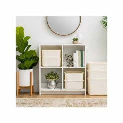 Iris Open Lid Storage Bin, Off-White, 4/Pack (552111) -ORGANIZTIONAL STORAGE Sales unnamed file 806