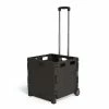 Staples 30 Qt. Black Durable Expanding Folding Crate On Wheels (31272) -ORGANIZTIONAL STORAGE Sales unnamed file 836