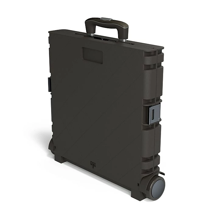 Staples 30 Qt. Black Durable Expanding Folding Crate On Wheels (31272) 4 Staples 30 Qt. Black Durable Expanding Folding Crate On Wheels (31272) - Image 2