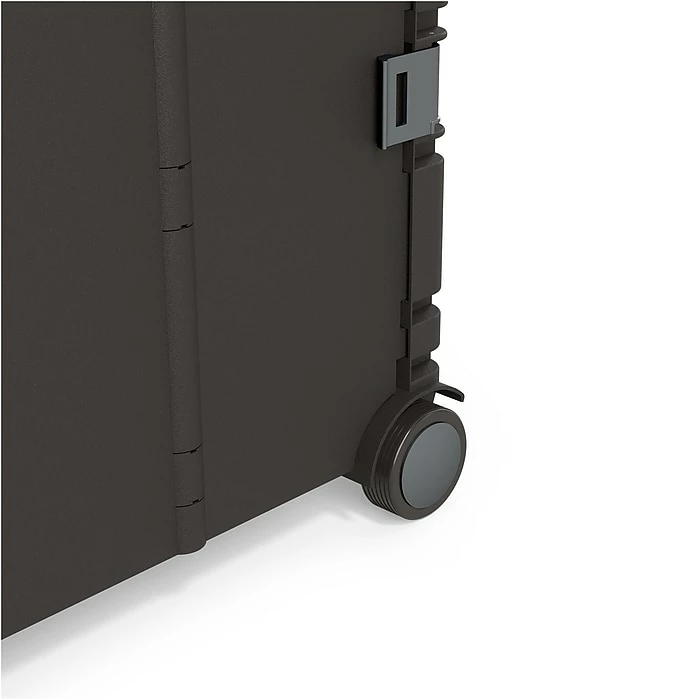 Staples 30 Qt. Black Durable Expanding Folding Crate On Wheels (31272) 5 Staples 30 Qt. Black Durable Expanding Folding Crate On Wheels (31272) - Image 3