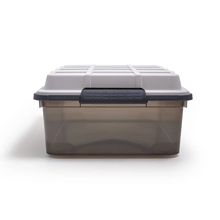 Keter 38.9 Qt. Latch Lid Storage Tote, Smoke (TR54517) 5 Keter 38.9 Qt. Latch Lid Storage Tote, Smoke (TR54517) - Image 3