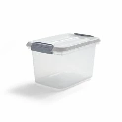 Keter 6.2 Qt. Latch Lid Storage Tote, Clear (TR54511)