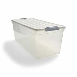 Keter 99.6 Qt. Latch Lid Storage Tote, Clear (TR54514) -ORGANIZTIONAL STORAGE Sales unnamed file 854