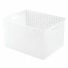 InterDesign Modulon 10.3" X 13.3" X 18" Household Storage Basket, Frost (47000) 2 InterDesign Modulon 10.3" X 13.3" X 18" Household Storage Basket, Frost (47000) -ORGANIZTIONAL STORAGE Sales unnamed file 877