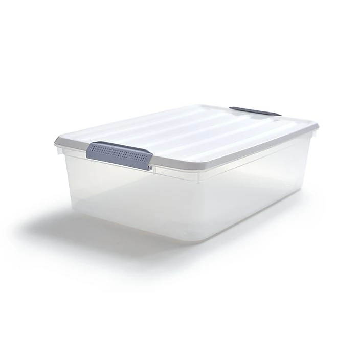 Keter 31.7 Qt. Latch Lid Storage Tote, Clear (TR54512) 3 Keter 31.7 Qt. Latch Lid Storage Tote, Clear (TR54512)