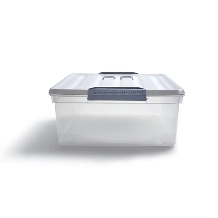 Keter 31.7 Qt. Latch Lid Storage Tote, Clear (TR54512) 5 Keter 31.7 Qt. Latch Lid Storage Tote, Clear (TR54512) - Image 3