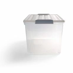 Keter 61.5 Qt. Latch Lid Storage Tote, Clear (TR54513) -ORGANIZTIONAL STORAGE Sales unnamed file 884