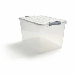 Keter 61.5 Qt. Latch Lid Storage Tote, Clear (TR54513) -ORGANIZTIONAL STORAGE Sales unnamed file 885