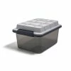 Keter 17.8 Qt. Latch Lid Storage Tote, Smoke (TR54515) -ORGANIZTIONAL STORAGE Sales unnamed file 910