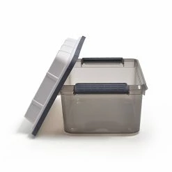 Keter 17.8 Qt. Latch Lid Storage Tote, Smoke (TR54515) 7 Keter 17.8 Qt. Latch Lid Storage Tote, Smoke (TR54515) -ORGANIZTIONAL STORAGE Sales unnamed file 911