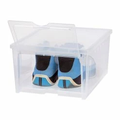 IRIS® Easy Access Men's Shoe Box, 4/Pack (200610) -ORGANIZTIONAL STORAGE Sales unnamed file 917