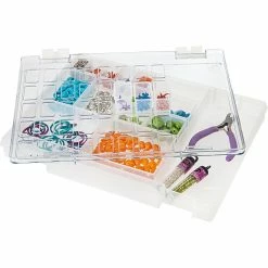 IRIS® 16-Compartment Craft Carry-All Case, Clear (140102) -ORGANIZTIONAL STORAGE Sales unnamed file 923