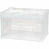 Iris Hinged Lid Collapsible Storage Crate, Clear (100713) 2 Iris Hinged Lid Collapsible Storage Crate, Clear (100713) -ORGANIZTIONAL STORAGE Sales unnamed file 925
