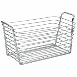 InterDesign Classico Kitchen Pantry Bath Organizer Wire Basket, Medium, Chrome (93222)
