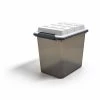 Keter 29.3 Qt. Latch Lid Storage Tote, Smoke (TR54516) -ORGANIZTIONAL STORAGE Sales unnamed file 934