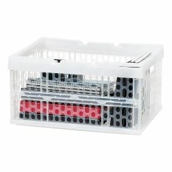 Iris Open Lid Collapsible Storage Crate, Clear (100715) -ORGANIZTIONAL STORAGE Sales unnamed file 946