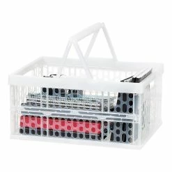 Iris Open Lid Collapsible Storage Crate, Clear (100715) -ORGANIZTIONAL STORAGE Sales unnamed file 947