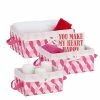 Honey-Can-Do Honey Can Do Twisted Tote, Pink And White, 3/Pack 2 Honey-Can-Do Honey Can Do Twisted Tote, Pink And White, 3/Pack -ORGANIZTIONAL STORAGE Sales unnamed file 958
