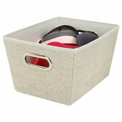 Macbeth Medium Polypropylene Tote, Solid Tan (25434-FEJ) -ORGANIZTIONAL STORAGE Sales unnamed file 985