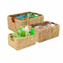 Honey-Can-Do Honey Can Do Rectangular Water Hyacinth Basket Set (STO-04465) 5 Honey-Can-Do Honey Can Do Rectangular Water Hyacinth Basket Set (STO-04465) -ORGANIZTIONAL STORAGE Sales unnamed file 987